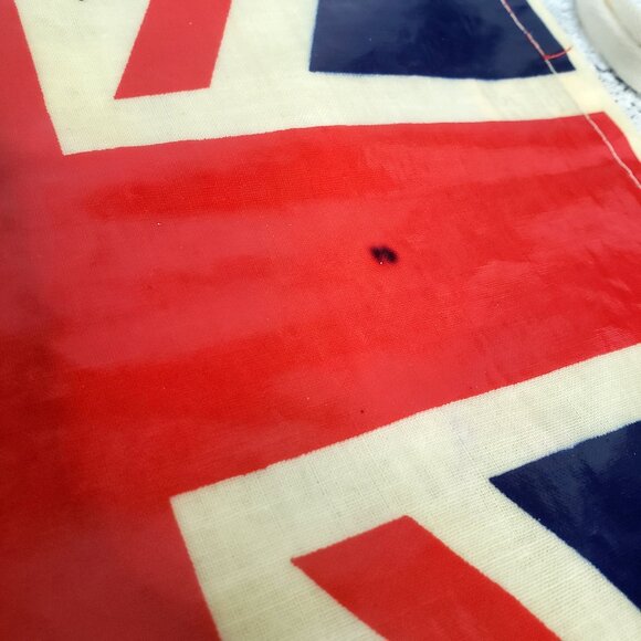 Dodo Original Vintage Made in England Union Jack Flag Cotton PVC Waxed Apron - Picture 7 of 11